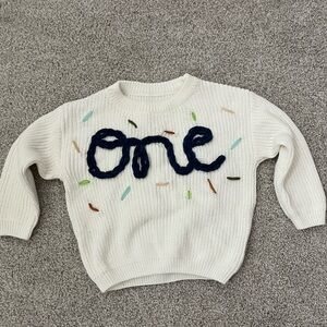 Baby “One” Sweater